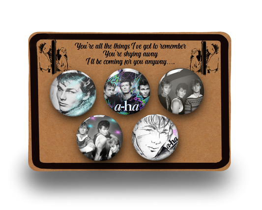 A-ha Band Pin Badge Button