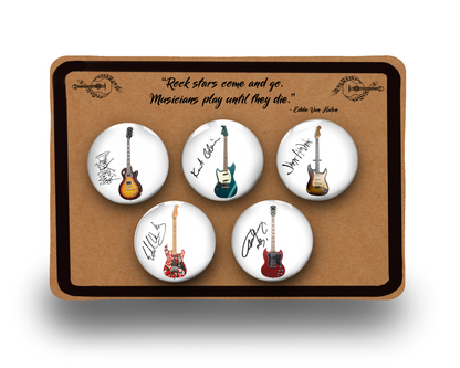 Guitar Hero Rock Gods Badge Pin Set