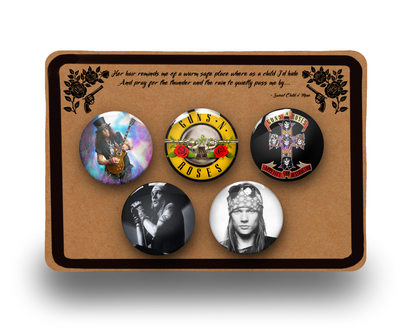 Guns n Roses Badge Pin Button Pack