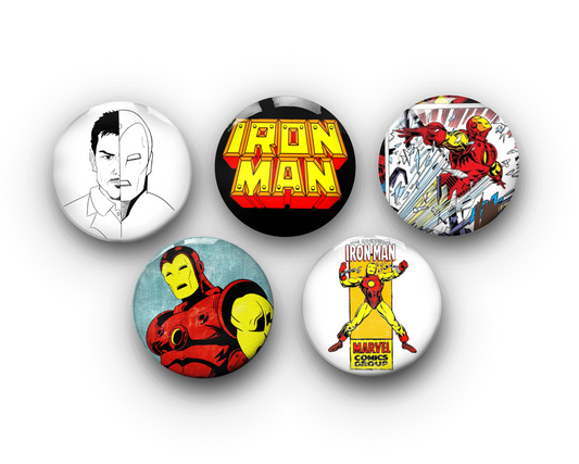 Marvel Iron Man Pin Button Badge Collection