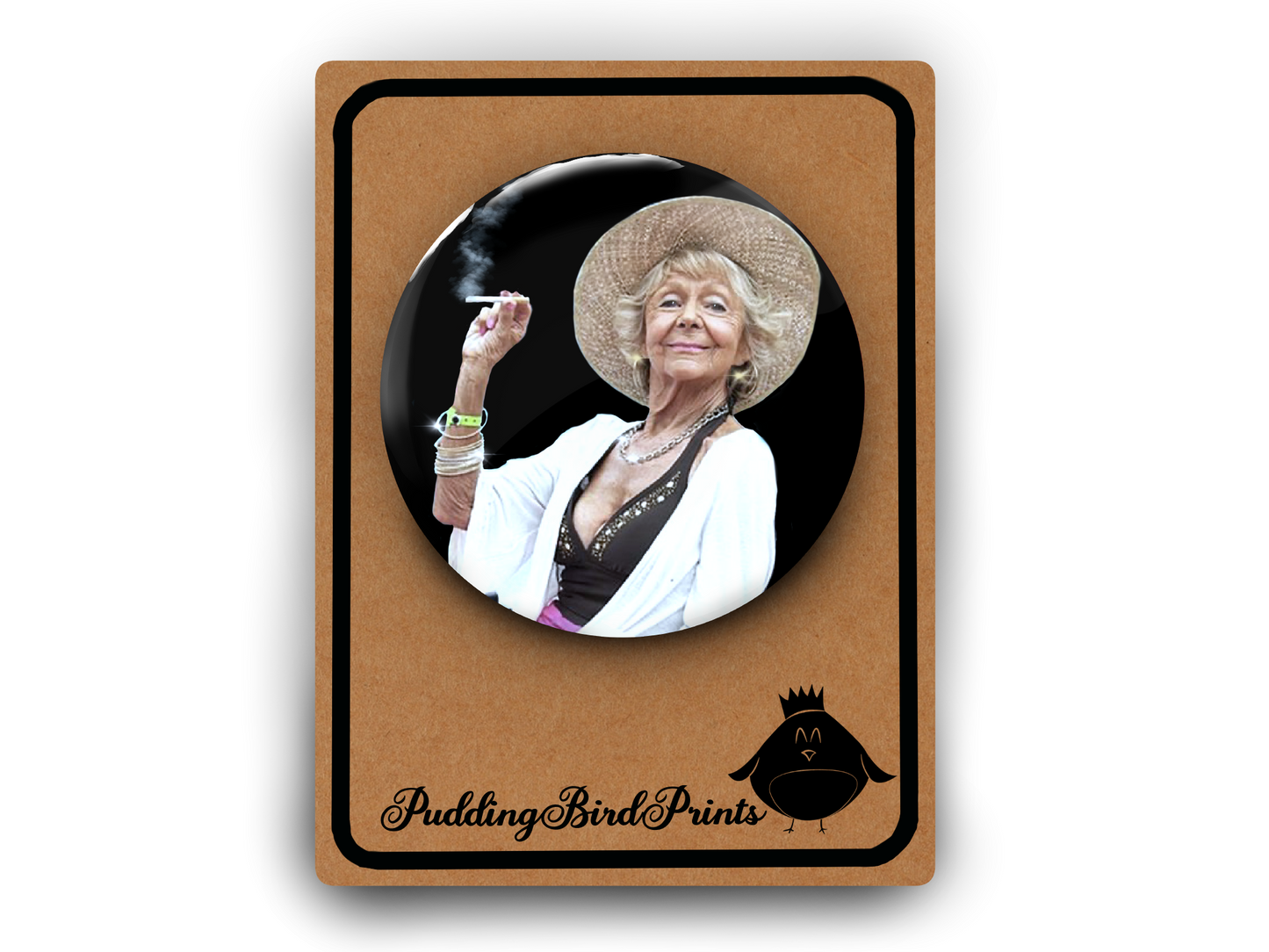 Madge from Benidorm Pin Badge