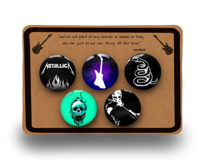 Metallica Pin Button Badge - Set of 5