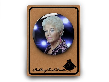 Pat Butcher Badge Pin Button