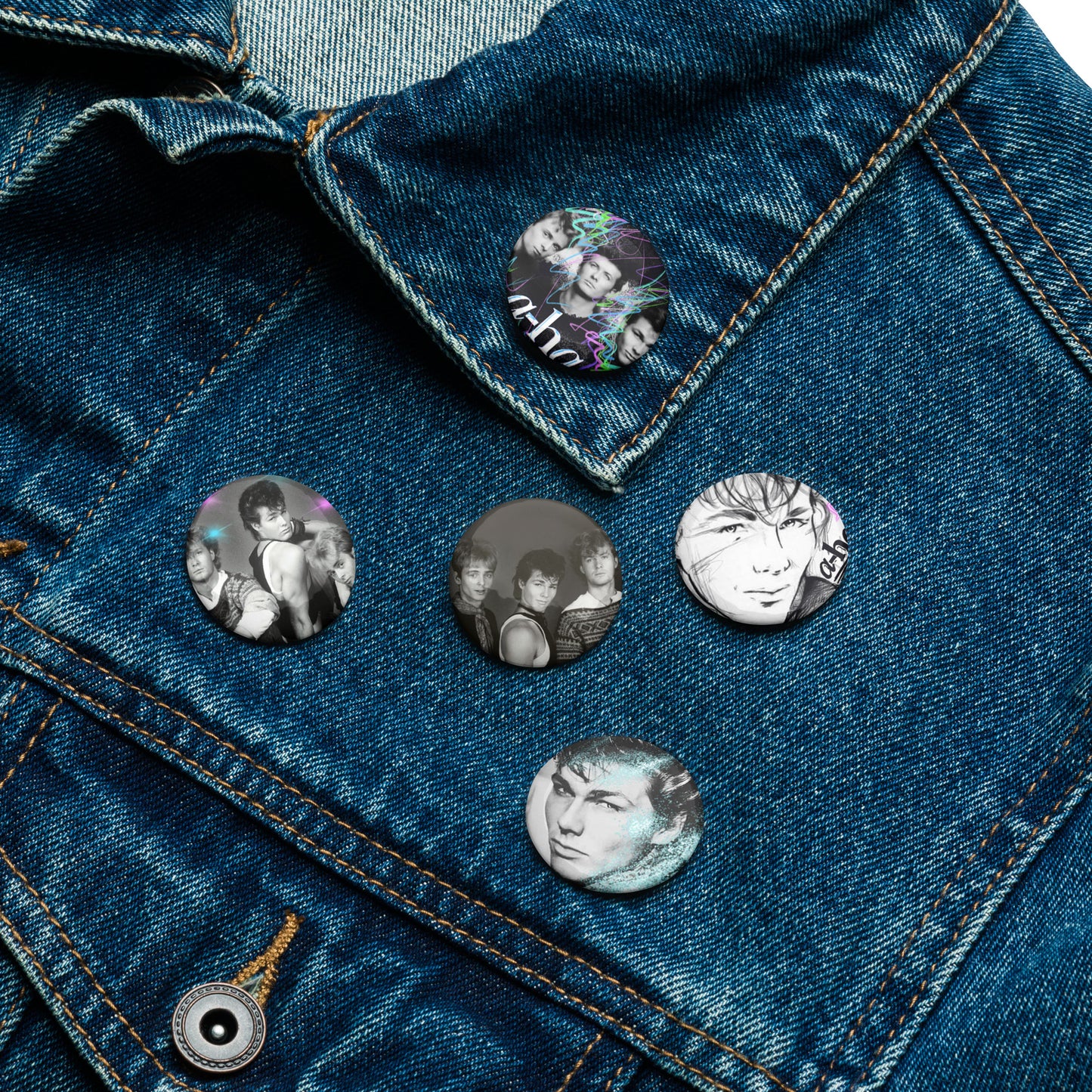 A-ha Band Pin Badge Button