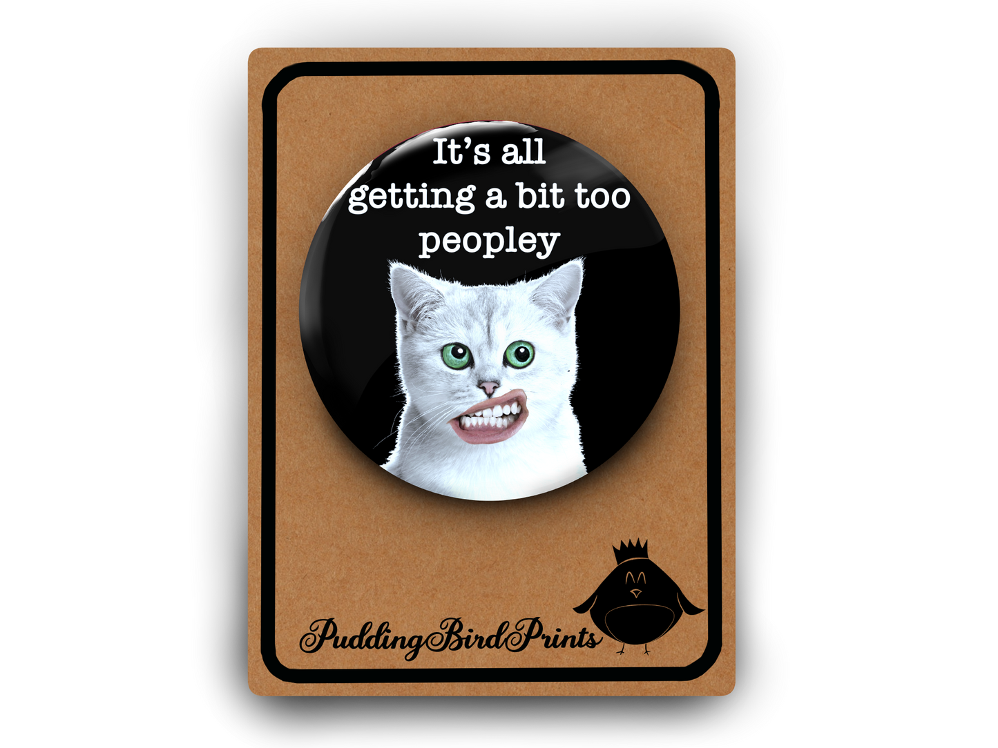 It's all getting a bit too peopley pin badge button