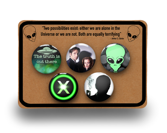 X Files TV show Badge Pin Button